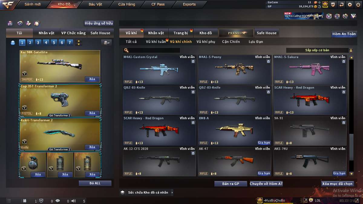 shop acc cf uy tin gia re